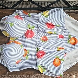 Forever 21 citrus one piece swimsuit